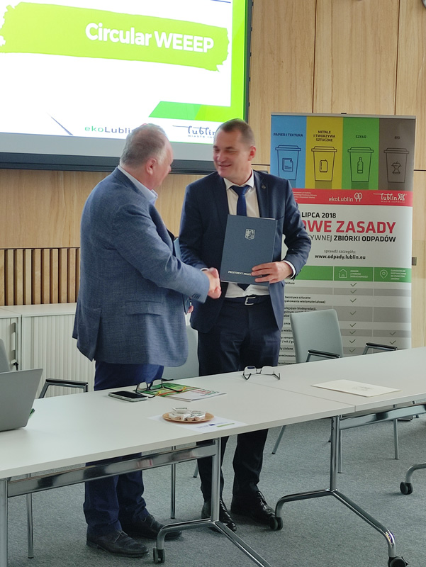 Europejski projekt modelu zarządzania zużytym sprzętem elektrycznym i elektronicznym.